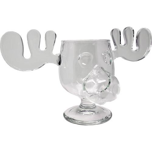 Mug Clear Moose 4.5" Clear