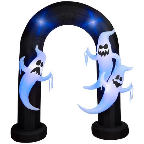 Inflatable 9 ft. LED Prelit Archway Trio Ghost