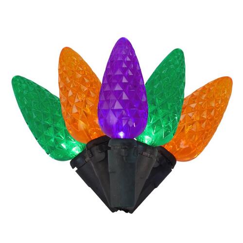 String Lights Multicolored 100 ct LED C6 Halloween