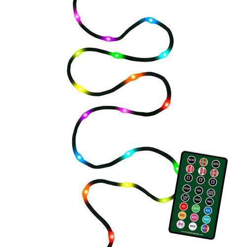 Celebrations RGBR100A Christmas Lights Platinum LED Multicolored 100 ct String 16.5 ft.