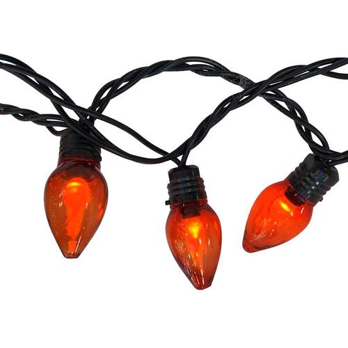 Celebrations FLM2048A String Lights Orange 20 ct LED Flicker Flame Halloween