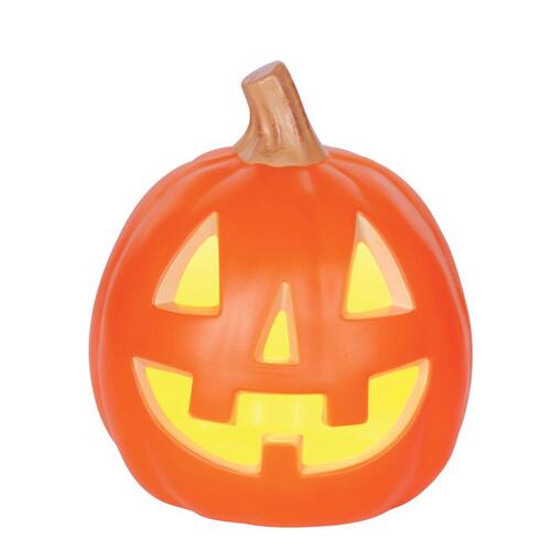 Seasons W83358 Halloween Decor Yellow LED Prelit Pumpkin Orange