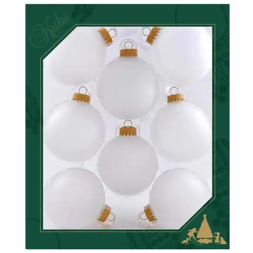 CHRISTMAS BY KREBS CBK70801 Ornaments Frost Ball 2-5/8" Frost
