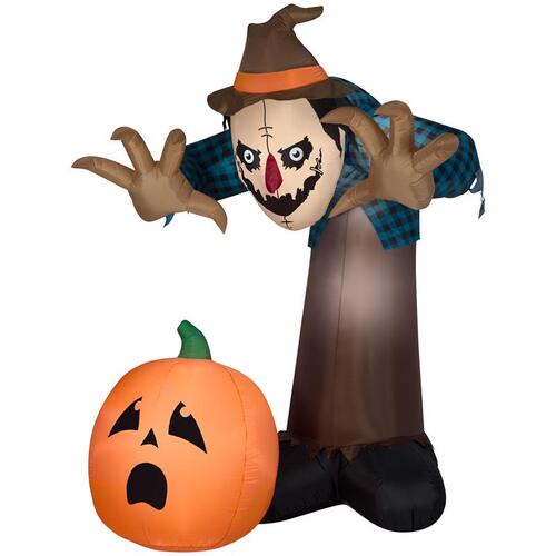 Inflatable 7.5 ft. LED Prelit Animated Airblown Haunted Scarecrow