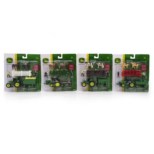 Farm Toy Set John Deere Assorted 10 pc Assorted