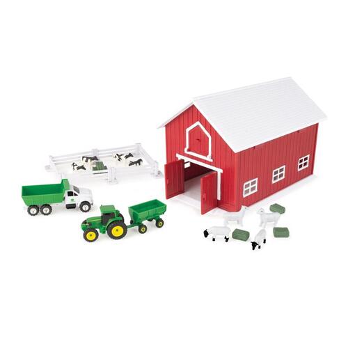 Farm Playset Toy John Deere Multicolored 24 pc Multicolored - pack of 4