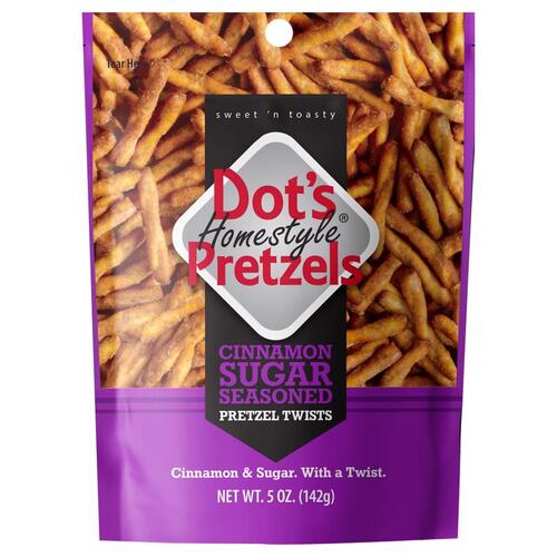 Pretzels Dot's Homestyle Cinnamon/Sugar 5 oz Bagged - pack of 10