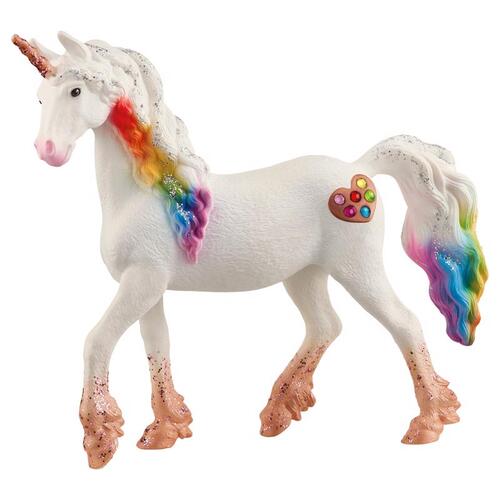 SCHLEICH NORTH AMERICA 70726 Rainbow Love Unicorn Mare Figurine Bayala Pearly White 1 pc Pearly White