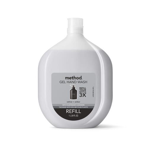 Method 10787 Gel Hand Wash Refill Vetiver & Amber Scent 34 oz