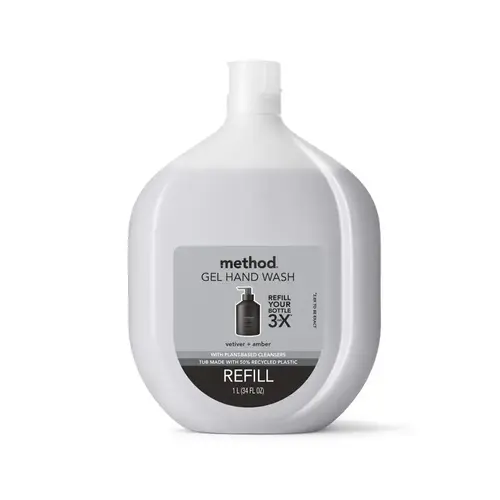 Gel Hand Wash Refill Vetiver & Amber Scent 34 oz