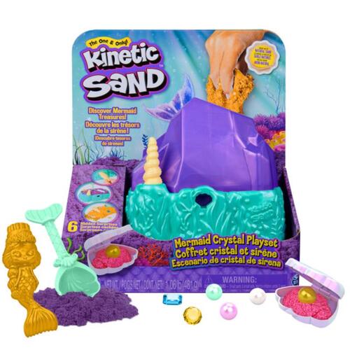 Kinetic Sand 6064333 Mermaid Crystal Playset Multicolored Multicolored