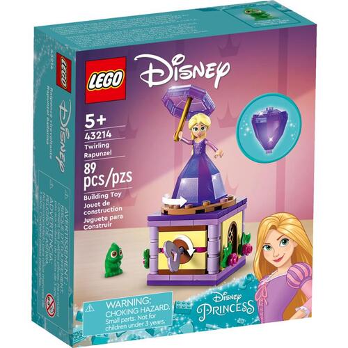 Lego 43214 Twirling Rapunzel Disney ABS Plastic Multicolored 89 pc Multicolored