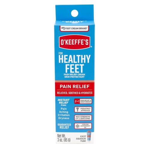 Pain Relieving Cream Healthy Feet Peppermint Scent 3 oz