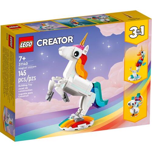 Lego 31140 Magical Unicorn Creator Plastic Multicolored 145 pc Multicolored