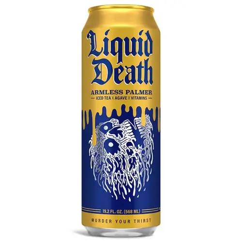 Liquid Death 700260-XCP12 Armless Palmer Iced Tea, 19.2 oz. - pack of 12