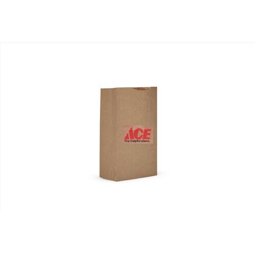 North American Bags 875009 Shopping Bag Yes Paper Brown Recycled 500 pk 7.75" H X 2.75" W X 4.8" L Brown