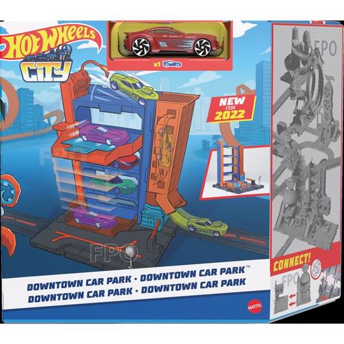 Hot Wheels HDR24 Downtown Track Set City Multicolored Multicolored
