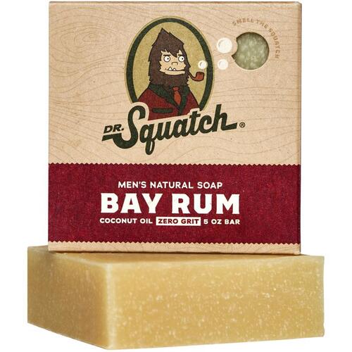 Dr. Squatch WH-BAR-BRM-01 Bar Soap Bay Rum Scent 5 oz