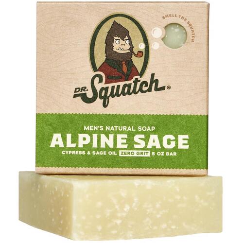 Dr. Squatch WH-BAR-ALP-01 Bar Soap Alpine Sage Scent 5 oz