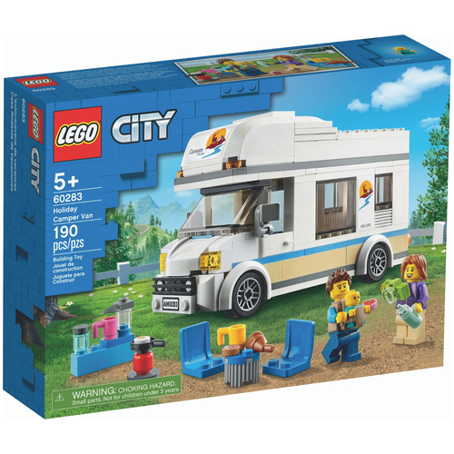 Lego 60283 Holiday Camper Van City Plastic Multicolored 190 pc Multicolored