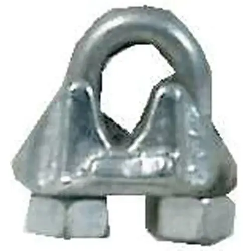 Wire Rope Clip, Galvanized Finish, Bulk, 0.1875-In. - pack of 10