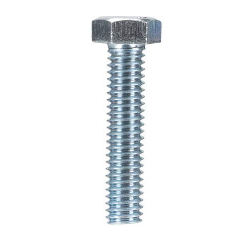 Hex Bolt 5/16" D X 1-1/2" L Zinc Plated Steel Zinc Plated