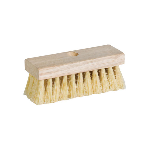 DQB 11949 Roof Brush Tampico Bristles 7" x 2" with Wood Block Head with Threaded Hole
