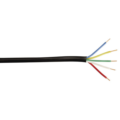 Southwire 54705-04-08 547050508 Sprinkler Wire, 18 AWG Wire, 5 -Conductor, 250 ft L, Polyethylene Insulation, 24 V Black