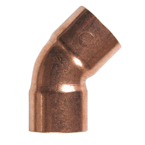 45 Degree Elbow 3/8" Sweat X 3/8" D Sweat Copper