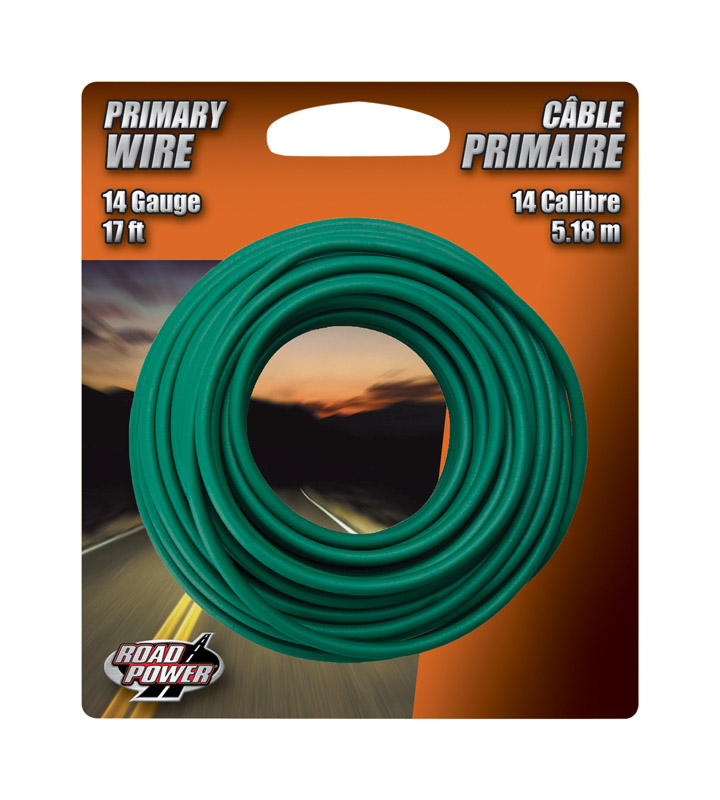 SOUTHWIRE COMPANY 56421933 Primary Wire 17 ft. 14 Ga. Green Green