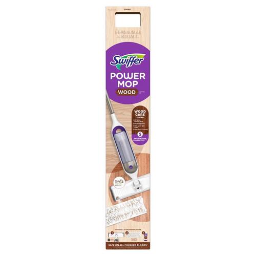 SWIFFER 07255 Spray Mop Kit Power Mop 14.5" W Dry/Wet Purple/White