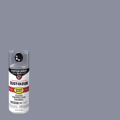 Spray Paint Stops Rust Custom Spray 5-in-1 Gloss Smoke Gray 12 oz Smoke Gray