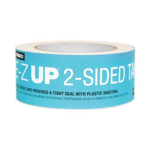 Trimco 54744 E-Z UP Adhesive Tape, Double Sided, Heavy-Duty, 60 ft L, 2 in W, White