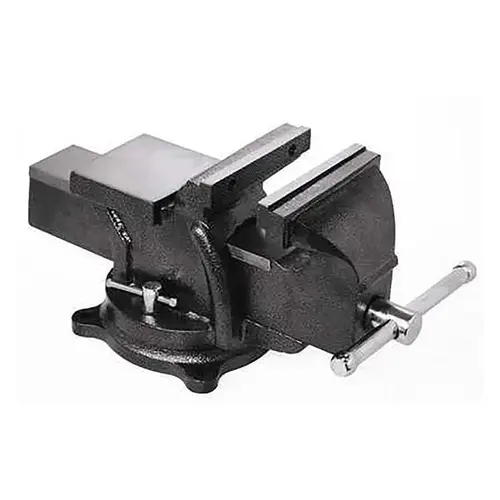 Workshop Bench Vise 6" Cast Iron 360 deg Swivel Base Gray