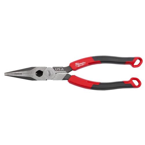 Long Nose Pliers 8.46" Forged Steel Red