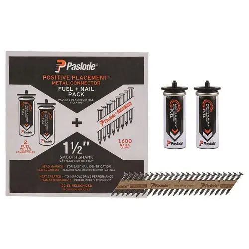 Paslode 650935 Fuel and Nail Kit ProStrip 1-1/2" Paper Strip Brite 30 deg Brite