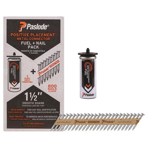 Paslode 650923 Fuel and Nail Kit ProStrip 1-1/2" Paper Strip Galvanized 30 deg Galvanized