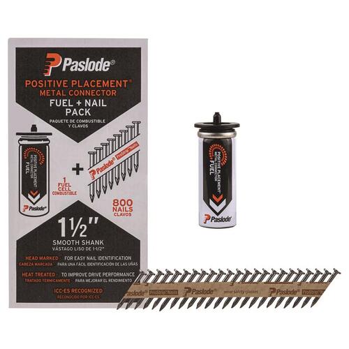 Paslode 650924 Fuel and Nail Kit ProStrip 1-1/2" Paper Strip Galvanized 30 deg Galvanized