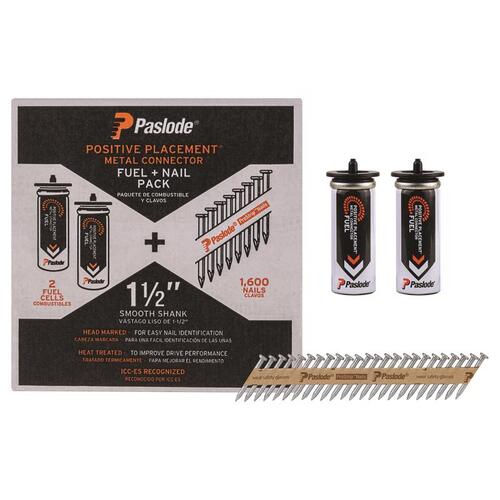Paslode 650937 Fuel and Nail Kit ProStrip 1-1/2" Paper Strip Galvanized 30 deg Galvanized
