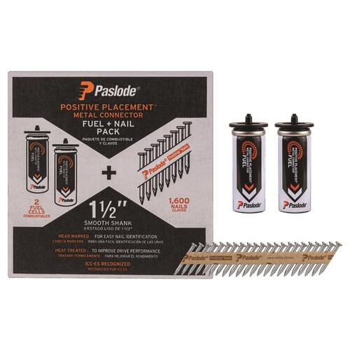 Paslode 650938 Fuel and Nail Kit ProStrip 1-1/2" Paper Strip Galvanized 30 deg Galvanized