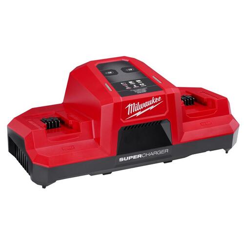 M18 Dual Bay Simultaneous Super Charger, 120 V, 15 min Charge