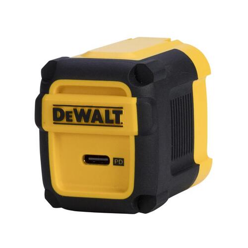 DEWALT 131 9872 DW2 Cell Phone Charger Black/Yellow
