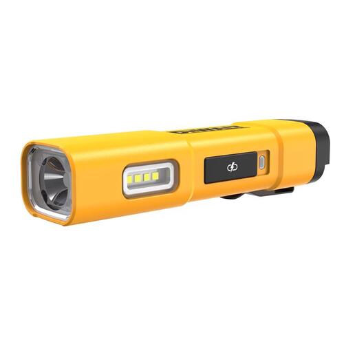 USB Flashlight 1000 lm Black/Yellow LED Black/Yellow