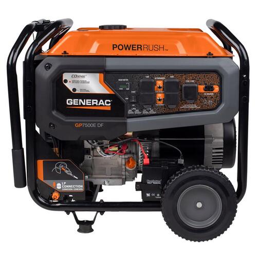 Generator GP 7500 W 250 V Gasoline or Propane Portable Black/Orange