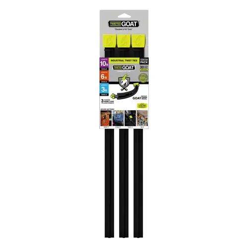 Twisted Goat TG-SPK Twist Tie Starter Pack Black
