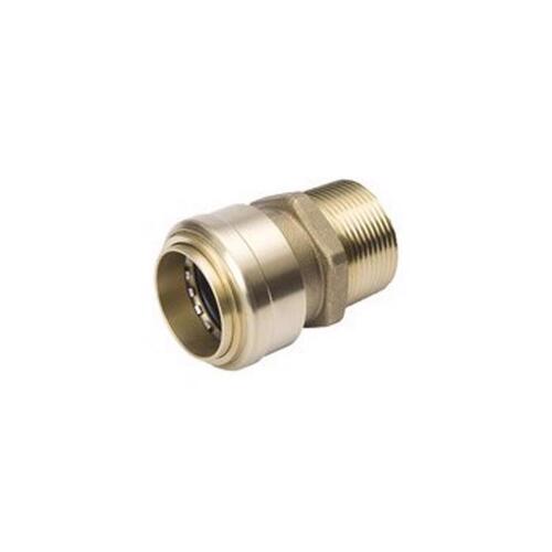 ProLine Series 630-104HC Adapter, 3/4 in, Push-Fit x MPT, Brass, 200 psi Pressure