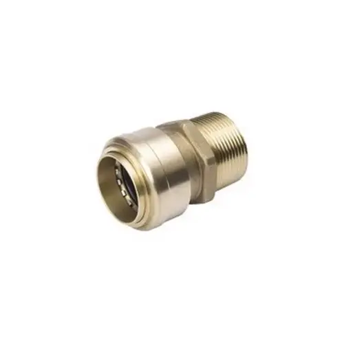 ProLine Series 630-103 Adapter, 1/2 in, Push-Fit x Male, Brass, 200 psi Pressure