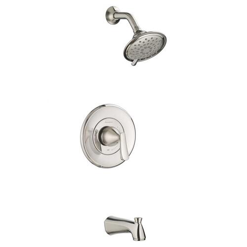 Tub and Shower Trim Kit Chatfield Brushed Nickel Brass 3 settings 1.8 gpm Brushed Nickel