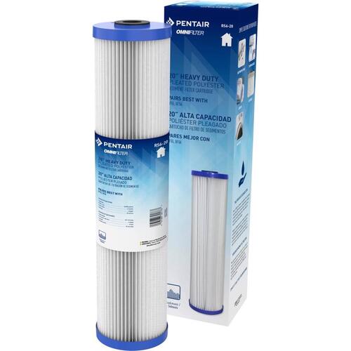 OMNIFilter Pleated Water Filter Cartridge, 20-In.
