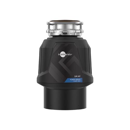 Garbage Disposal Power Series 3/4 HP Continuous Feed Black/Silver